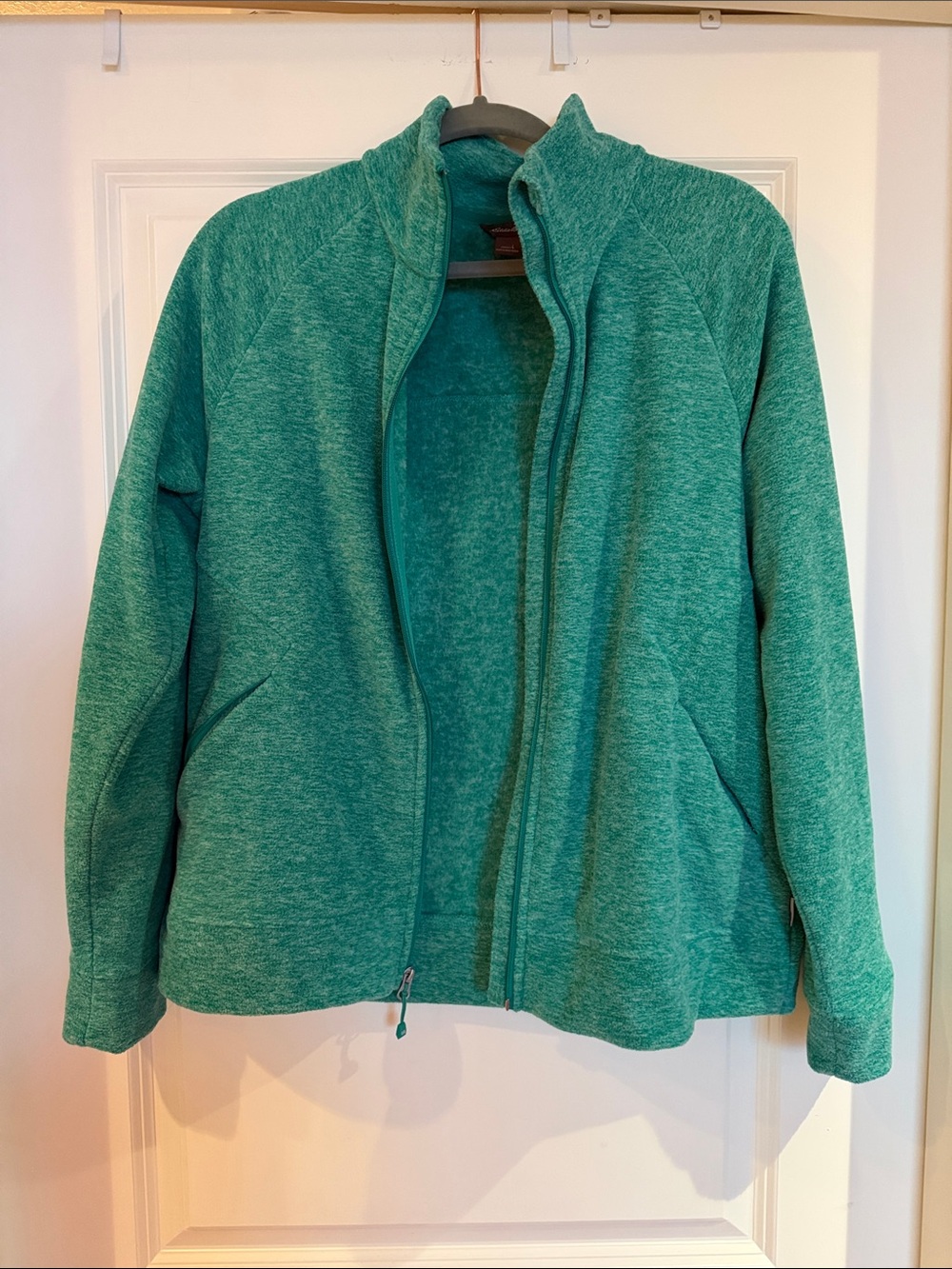 Eddie Bauer Teal Heather Zip-Up Jacket